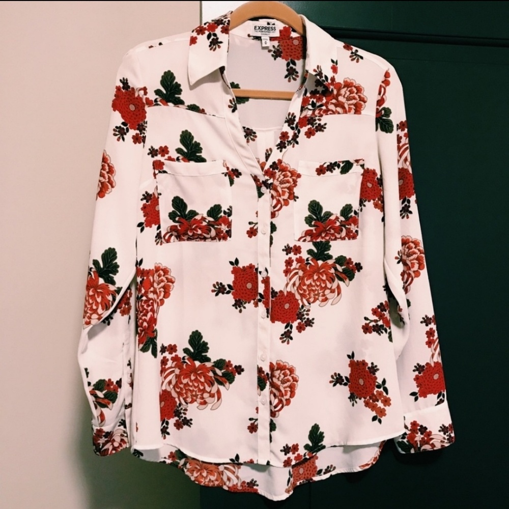 Express floral blouse